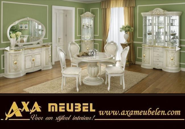 Beige Gold Hochglanz Klassische Italienische Wohnzimmer