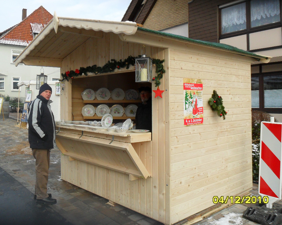 Verkaufsstand Marktstand Verkaufshütte Weihnachtsmarkthütte