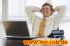 Heimarbeit am PC, Online-Job im Home Office, Bürotätigkeit als Heimarbeit.