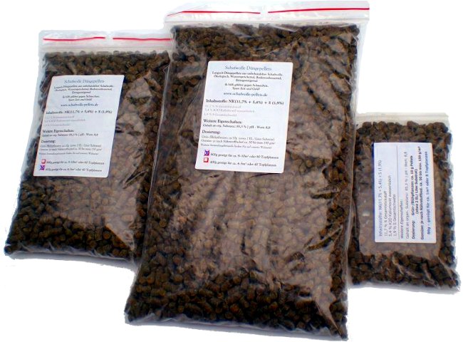 Garten Dünger biologisch organisch aus Schafwolle Pellets in Alicante
