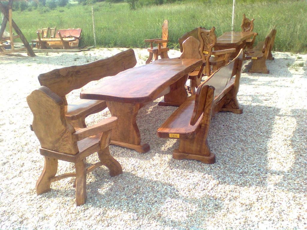 Rustikale Holzmöbel Garnituren für Garten Terrasse in Magdeburg | Möbel