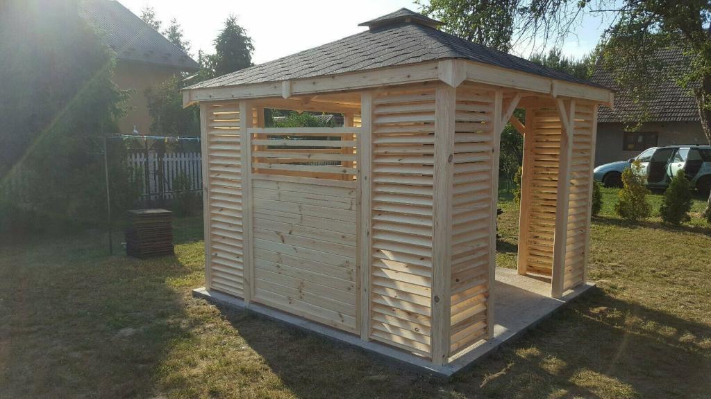 GARTENHAUS GARTENLAUBE KLEBEDACH HOLZ KIELCE 5X3 in Görlitz Handwerk