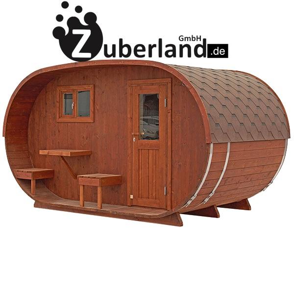 Fass Sauna Saunafass Sauna Oval aus Fichtenholz in Delligsen Wellness