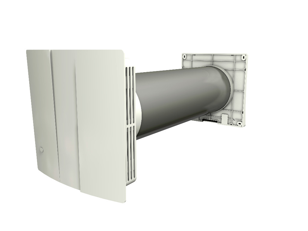 Lüftungsgerät Lüfter mit Wärmerückgewinnung Wohnraumlüftung einfache