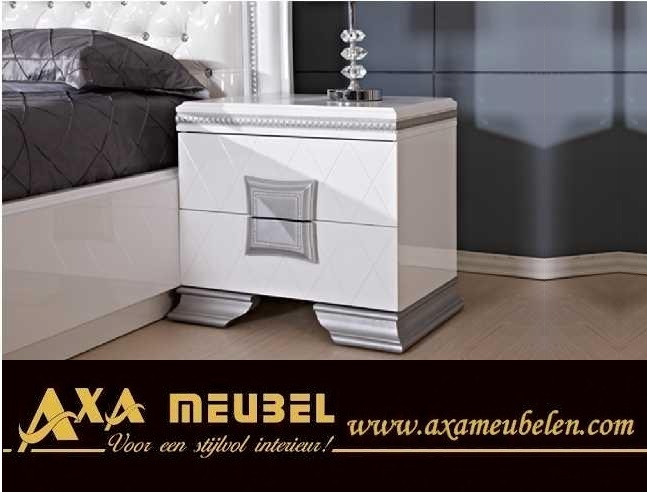 schlafzimmer komplett Weiß hochglanz günstig kaufen AXA Möbel in 2512cm