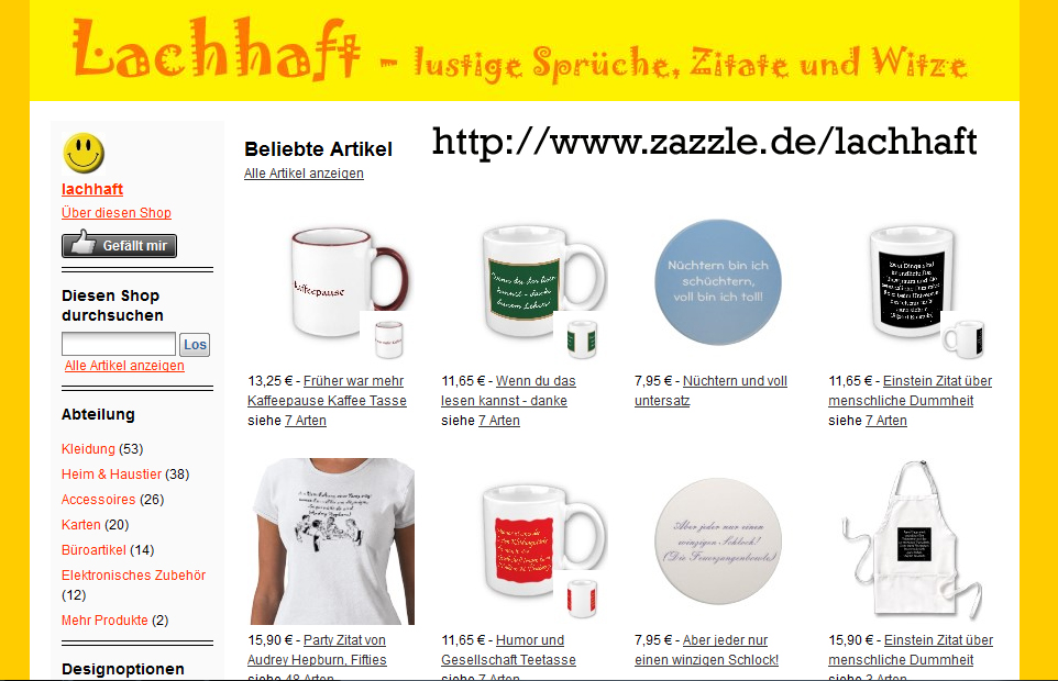 Lachhaft Lustige Spruche Witze Und Zitate Auf Shirts Accessoires