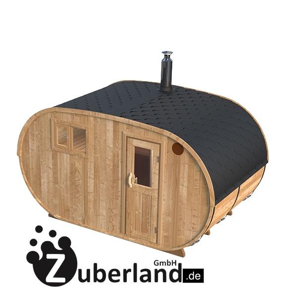 Fass Sauna Saunafass Sauna Oval aus Fichtenholz in Delligsen Wellness