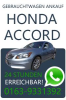 Autoankauf Honda Accord - Benzin und Diesel,  LPG,  Erdgas!