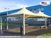 Pavillon 5x5 Überdachung Pagodenzelt Festzelt Pvc Terrassendach Pergola Terrasse