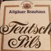 Teutsch Pils Allgäuer Burgen Wolkenberg 1986 klarer Doppeldruck der Beschriftung