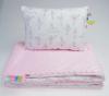 Babybettwäsche Babybettenset Minky Baumwolle Silikonvlies Kissen 30x40 Decke 75x