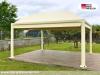 Pavillon 4x4 Überdachung Sonnenschutz Festzelt Pvc Terrassendach Pergola Terrass