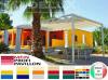 Pergola 6x5m Pavillon Zelt neu personalisierte Farben wasserdicht Zelt Café
