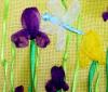 Kunst: Handgemachte dreidimensionale Bandstickerei aus Satin und Chiffon. € 70,  