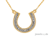 Halsschmuck,  Halskette mit Anhänger,  Collier,  Diamanten und Gold günstig vom Her