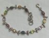 Edelsteinarmband,  925 Silber mit einem Edelsteinmix