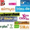 simyo, easyMobile, simply, Jamba, klarmobil, blau.de!!!