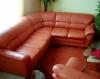 Ledercuch, Eckledercouch mit Sessel