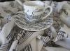Geschenkartikel: Kaffeetasse Kaffee-Kantate Tuch mit Notendesign € 40,  -