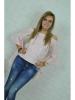 Bluse Damenbluse Damentop Blouse Damenhemnd Top 3/  4 Ärmel Tunika Pulli LULU neu