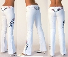 Crazy Age Stretch Jeans Gr. 34 - Farbe Weiss mit Blumenstickerei- € 29, 95