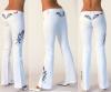 Crazy Age Stretch Jeans Gr. 34 - Farbe Weiss mit Blumenstickerei- € 29, 95
