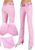 Miss VS Stretch Jeans Grösse 34/ 36 - Rosa mit Perlenstickerei - € 29, 95