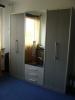 Kleiderschrank,  silber mit Spiegeltür zu verkaufen