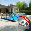 Albixon Pool Überdachung Klasik B 8,  60x 4,  71 Gratis Dolphin E10 Vivapool Ausve