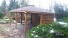 3-ECK HOLZGARTENLAUBE BERLIN AUS KIEFER/  FICHTENHOLZ KLEBEDACH HOLZHAUS 5x4m