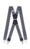 Herrenhosenträger Form X 3cm 120cm lang 4 starke kleine Metallklipps regulierbar