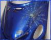 Airbrush Motorroller!  Verkleidung Motiv Spinnennetz!