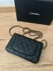 Chanel kleine Tasche schwarzes Leder
