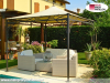 Pavillon 5x5 Überdachung Pagodenzelt Festzelt Pvc Terrassendach Pergola Terrasse
