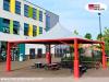Pavillon 6x6 Überdachung Pagodenzelt Festzelt Pvc Terrassendach Pergola Terrasse