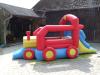 Verleihe unsere Hüpfburg Happy Hop für Kindergeburtstage usw.