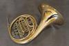 Hans Hoyer Bb/  F - Waldhorn Goldmessing 3+2 Ventile inkl. Koffer