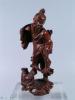 asiatische Holzfigur