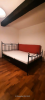 Futon Bett Metall Schwarz 145 x 200 cm Lattenrost 140 x 200 cm