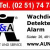 A & A Sicherheit und Service ® Sicherheitsdienst • Alarm- u. Sicherheitstechnik