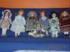 7 PUPPEN 30cm bis 40cm mit standfuss