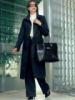 City, Business-Damenmantel schwarz