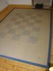 Großer Teppich 200x290cm Sisal-Look blau/ natur