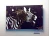 Handgemachtes Pochoir Zebra 60cm x 40cm