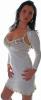 Paillettenkleid  Bolero crema