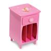 Mädchen-Kindermoebel in Pink mit Prinzessinnenmotiv an