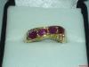Pink-Saphir/  Rubin Ring 585gold
