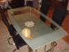 Mod. Esstisch und Stühle komplett Glas/ Chrom € 120, -