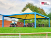 Pavillon 8x8 Überdachung Pagodenzelt Pvc Schule Universität Campus
