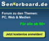 Seniorboard.de das werbefreie,  kostenlose Forum für Menschen ab 50 zu den Themen